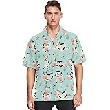 Hawaiian Shirts for Men Short Sleeve Aloha Beach