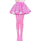 FANCAME Girls Sparkly Rhinestone Tights, Kids Ultra Soft Glitter Tights for Ballet Footed Dance Stockings