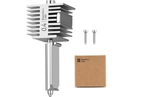 ENOMAKER Bamboo Lab Original A1 Mini,A1 Stainless Steel Hotend Kit with 0.4mm Harden Steel Nozzle, All Metal Extruder Hot End, Heating Block Replacement