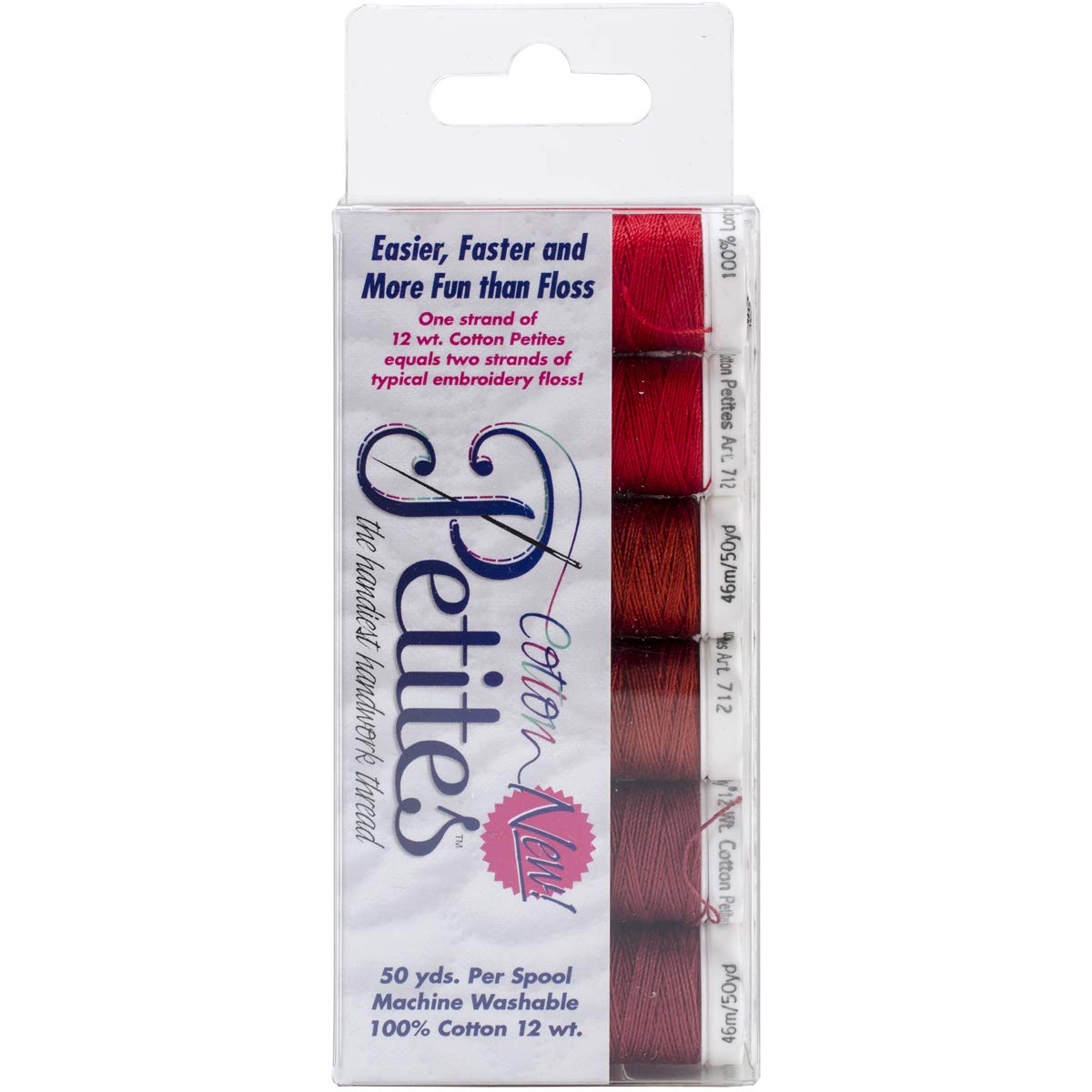 Sulky Cotton Sampler 12wt Petites-Redwork Assortment