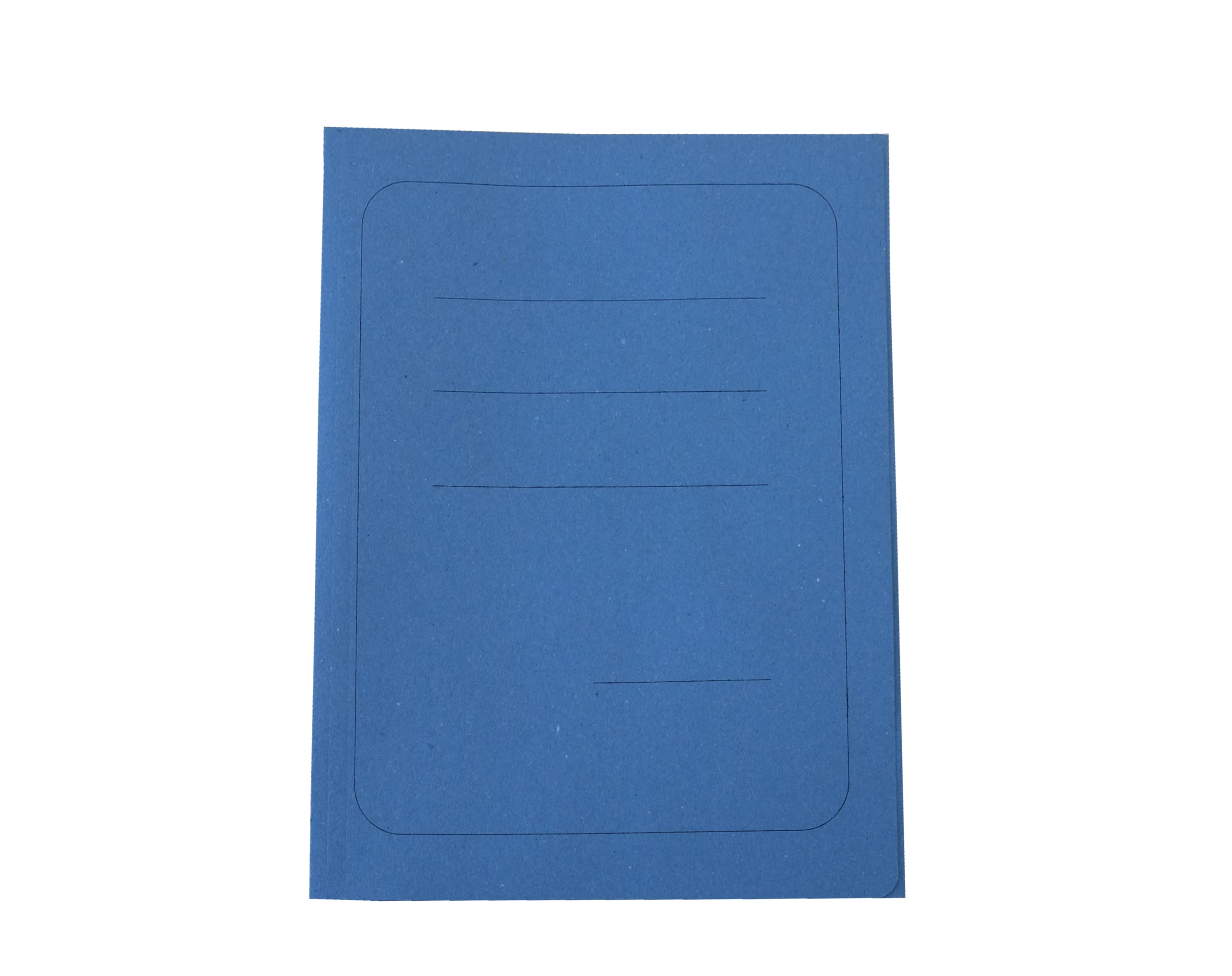 Alevar Simple Folder with Cream Cardboard Print, 145 g, Size 25 x 34 cm, Light Blue, Pack of 100