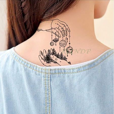 Autocollant De Tatouage Temporaire étanche Sexy Fille Fleurs