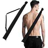 ADLABLD Sword Bag Black Samurai Swords Carrying Case Ninja Sword Sheath Cover Carry Bag Carrying Case Holder Katana Cases with Strap Bokken Bags for Samurai Cosplay Costume Halloween Party