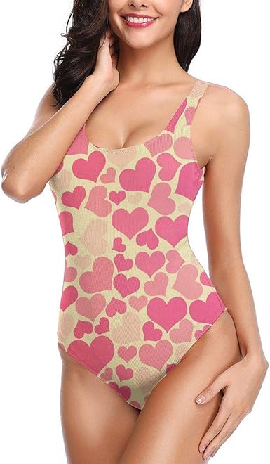 pink heart swimsuit