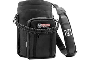 NATURE PIONEOR Water Bottle Holder with Strap, 25 32 40 64 128oz Sports Water Bottle Carrier with Adjustable Shoulder Strap, Crossbody Water Bottle Sleeve for Hiking, Camping