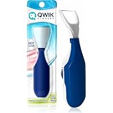 QWIK Reusable Dental Flosser, Pre-Loaded Floss, Refillable, Dark Blue
