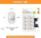 AIEVE 8 Pack Self-Adhesive Mini Caster Wheels 360° Swivel for Small Kitchen view 5