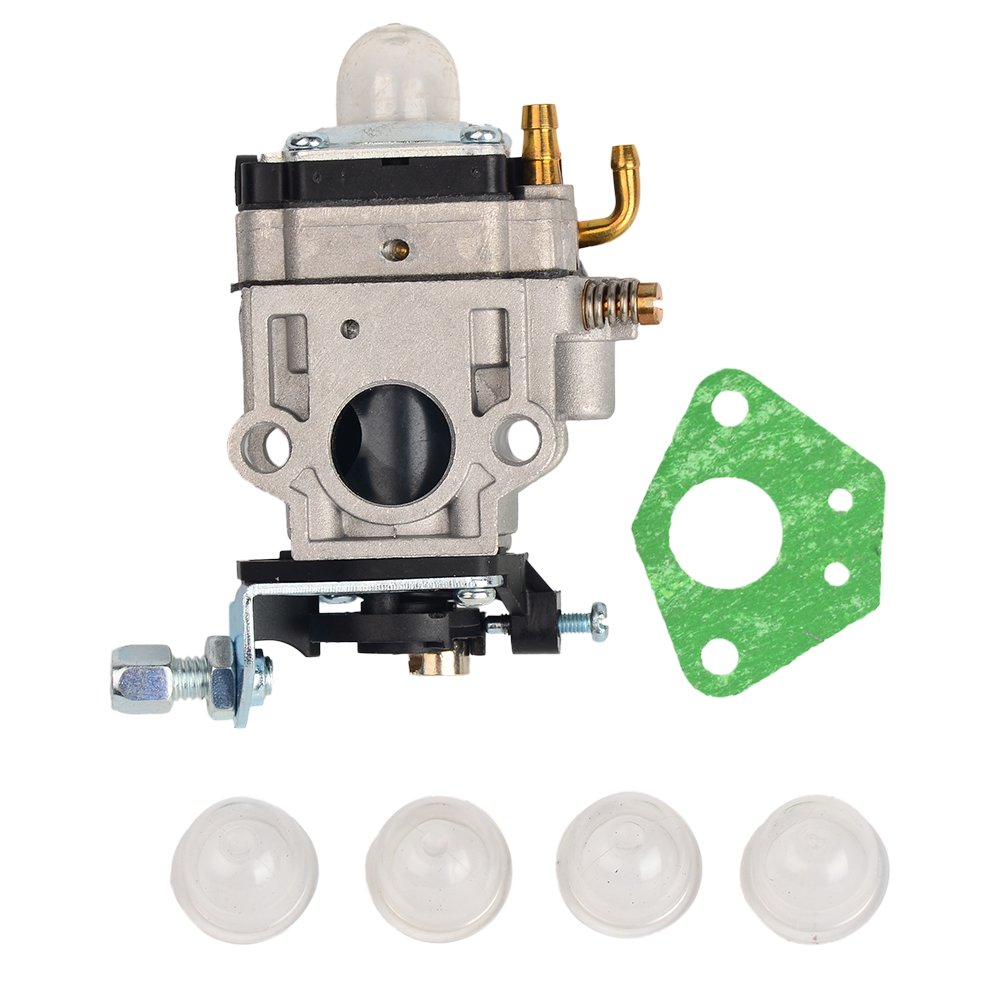 OuyFilters Carburetor Carb 15MM with 4 Primer Bulbs For 43cc 49cc 2 Stroke Mini Pocket Rocket Bike Atv Quad Dirt Bike Gas Scooter Mini-Chopper