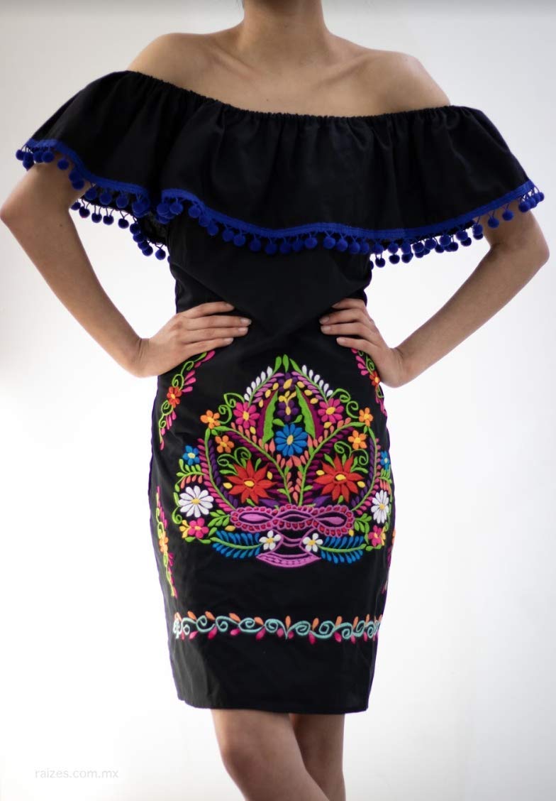 off the shoulder mexican dress