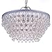 Jojospring Wesley Crystal 6-Light Chandelier with Clear Teardrop Beads