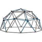 Lifetime 90939 Geometric Dome Climber Jungle Gym, 4.5' High x 9' Wide, Blue &amp; Brown