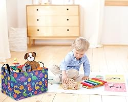 Sanjiaofen Rectangular Dinosaur Basket,Kids
