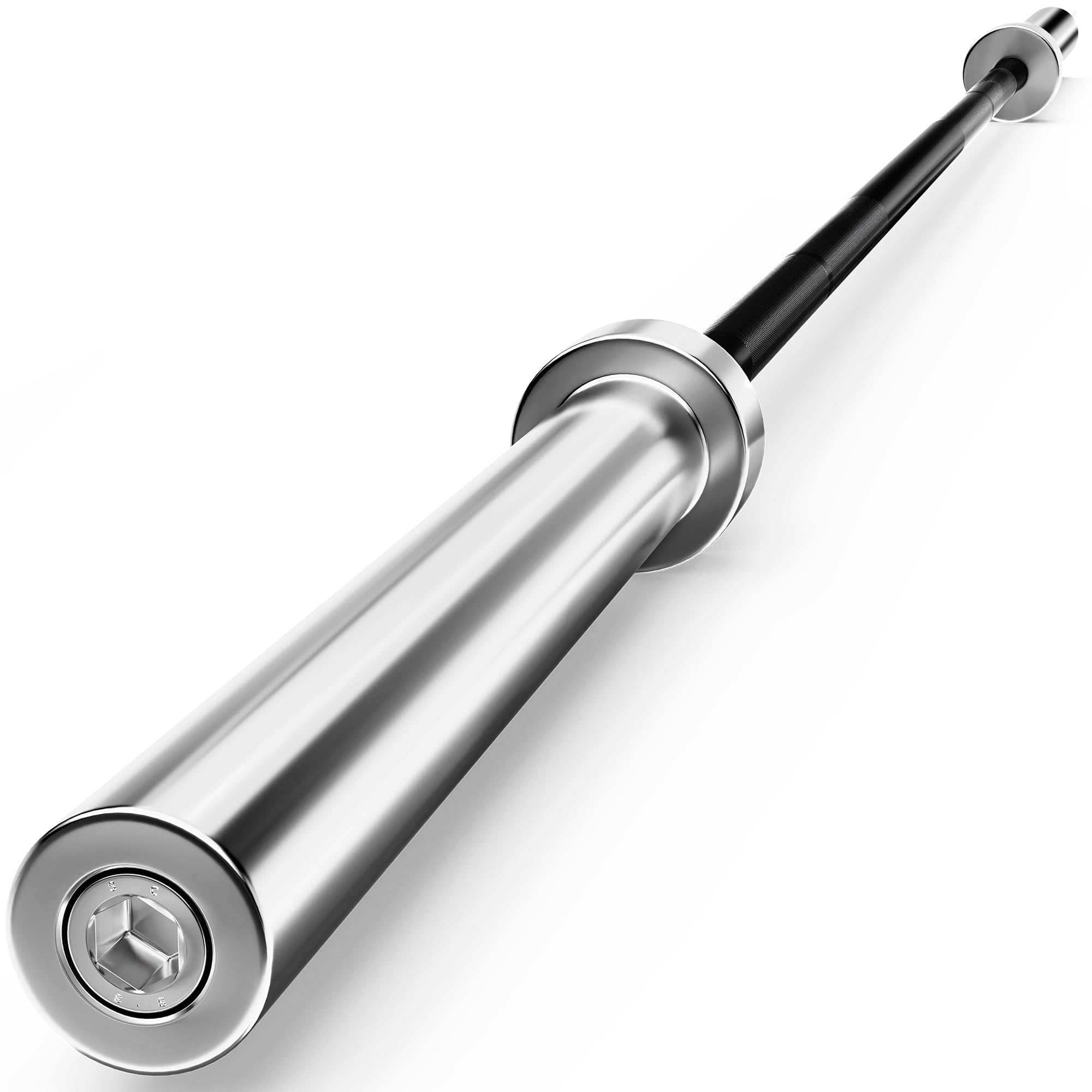 Olympic Barbell Bar - 7ft Strength Training Bar for Weightlifting, Bench Press, Deadlift, Squat Image