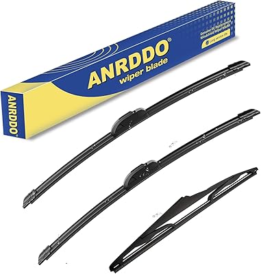 3 wipers Replacement For 2017 2016 2015 2014 2013 2012-2007 Jeep Wrangler 2018-2018 Jeep Wrangler JK Original Equipment Windshield Wiper Blades Set 15"+15"+13" (Set of 3) U/J HOOK