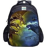 MATMO Monster Dinosaur Backpack for Boys School - Kids Bookbag (12L)