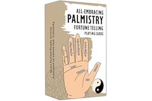 ZHQGYN All-Embracing Palmistry Fortune-Telling Playing Oracle Cards, Tarot Cards for Beginners, Unique Oracle Deck and Fun Playing Card, Tarot Deck with Meanings on Them, for Beginners