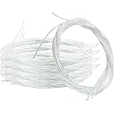 Piutouyar 5 Set of 6 Classical Guitar Strings Replacement | Nylon String with Small Ball Ends, 3 Clear Nylon and 3 Core Alloy Winding for Classical Guitar, Acoustic Musicians