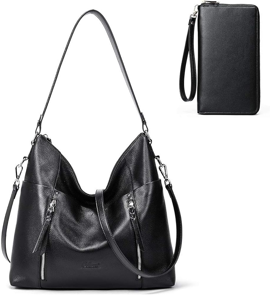 CLUCI Women Soft Genuine Leather Hobo Handbags Top Handle