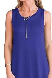 ANRABESS Women's Summer Casual Solid Sleeveless