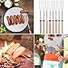 Zacro Marshmallow Roasting Sticks-Set of 8 Pcs Safe for Kids 11-31 Inches Telescoping Hot Dog Smores Forks, Extra 10pcs Wooden Stickers-, Camping, Campfire, Bonfire & Outdoor Cookware Kit