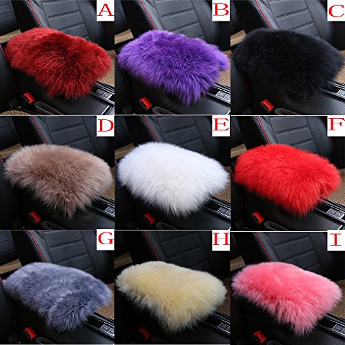 image for Lisin Universal Car Warm Armrest Console Winter Pad Cover Cushion Supp