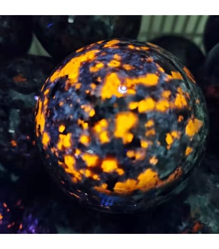 Fluorescent Stones: Natural Crystal Decor Yooperlite Flame Stones