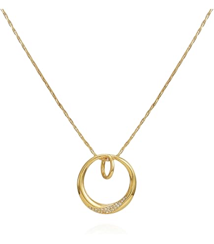 Amazon.com: Vince Camuto Paperclip Chain Necklace with Crystal