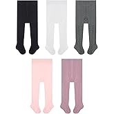 Looching 5 Pack Baby Toddler Girls Cute Cable Knit Cotton Tights Pantyhose Leggings Stocking Pants