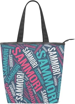 Amazon キャンバストートバッグ 人気 可愛い カジュアル 通勤通学 買い物 トートバッグ 男女兼用 三森 ローマ字 人気の 苗字 名字 並行輸入品 Diypik トートバッグ