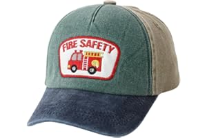 Besforta Cute Train Vehicle Embroidered Kids Baseball Caps Adjustable Cotton Washed Toddler Sun Hat Vintage Cowboy Hat