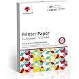 Phomemo Copy Printer Paper 8.5 x 11 Inch For P831 Thermal Ribbon, Advanced Thermal Transfer Printing, Paper Compatible with P831 Letter, Portable Printer, Size 8.5" x 11", 200 Sheets