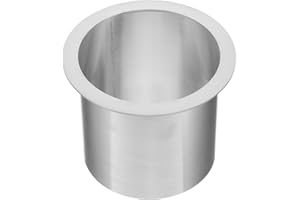 JOINPAYA Stainless Steel Trash Chute Grommet 304 Built-in Round Kitchen Countertop Metal Trash Can Insert