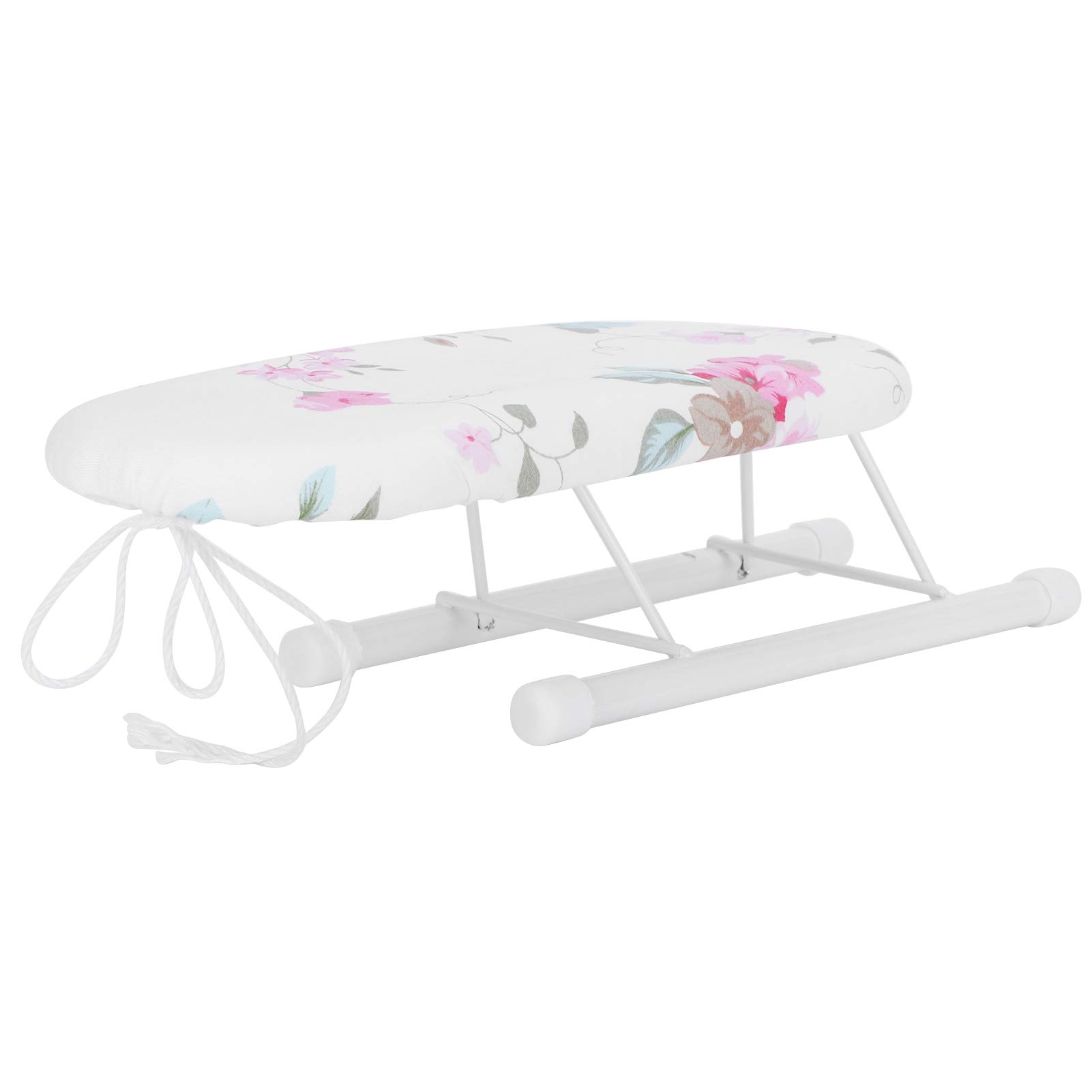 Portable Ironing Board,Mini Ironing Board Tabletop,Ironing Boards Mini Ironing Board Foldable Sleeve Cuffs Collars Ironing Table for Home Travel UseFashion Grid(Flower Pattern)