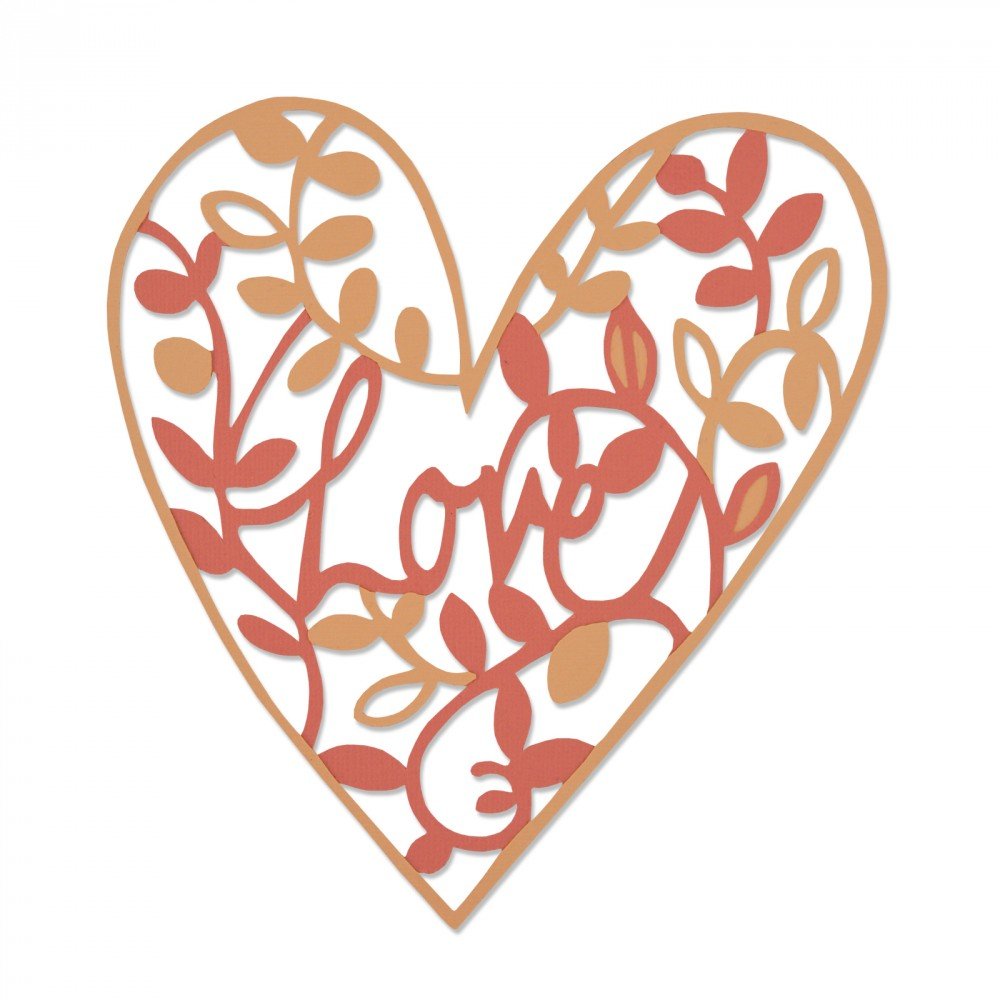 Sizzix "Natural Love Thinlits Die, Multi-Colour