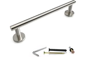 SAYONEYES 12 Inch Brushed Nickel Towel Bar for Bathroom Wall – Premium Grade SUS304 Stainless Steel Towel Rack Wall Mounted – Single Layer Towel Holder for Bathroom, Kitchen, Bedroom