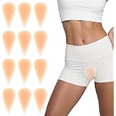 CONEHOY 12 Pcs Camels Pads Toes Insert Guard Concealer Seamless Reusable Hider Silicone Anti Camels Cover for Women Girls Yoga Workouts and Beach Surfing