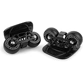 FreeSkates Portable Roller Road Drift Skates Plate, with Aluminum Alloy Deck Non-Slip, Board Split Skateboard with PU Wheels High-end Bearings