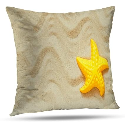 Amazon Com Kutita Sea Star Beach Decorative Pillow Covers Bright
