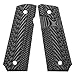 EXEL Cool Hand 1911 Full Size G10 Slim Grips, Screws Included, 3/16 Thin, Big Scoop, Ambi Safety Cut, OPS Texture, These Grips Only Work with Short Bushings, Grey/Black, HH1S-J1S-5