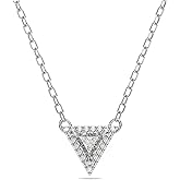 Swarovski Ortyx Crystal Necklace Jewelry Collection, Rhodium Tone Finish