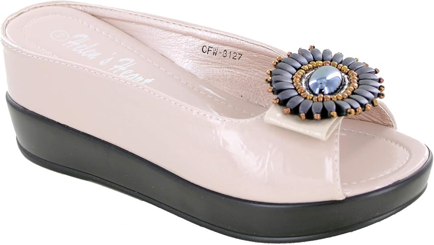 helen's heart women's casual wedge sandals