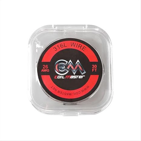 Coil Master Wickel-Draht Edelstahl 316L, Größe 26 AWG / 0,405 mm, Länge 9 m