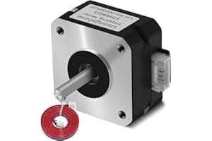 Usongshine Nema 17 Stepper Motor Bipolar Step Motor for Titan Extruder 3D Printer 4.1V 1A 13Ncm (18.4oz.in) 4 Lead 1.8 Deg with 1m Cable (17HS4023)