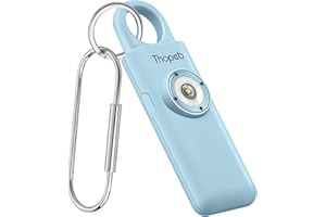 Thopeb– Personal Safety Alarm for Women–135dB Siren, Strobe Light and Rechargeable - Safety Alarm Keychain for Women (Aqua)