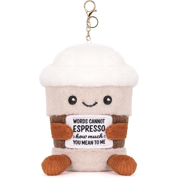 Jellycat Amuseables Coffee-To-Go Bag Charm, 4.5 inches - Food and