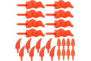 SHINEOFI 150PCS Plastic Small Carrot Snowman Nose Mini Carrot Nose Ornament for DIY Christmas Crafts Vibrant Orange