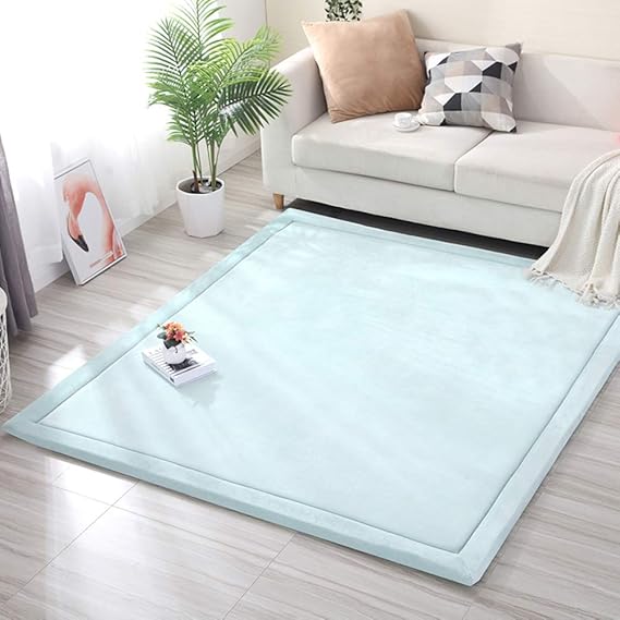 XUELIAIKEE Thicken Baby Play Mat Nursery Rugs,Large Velvet Area Rug Non