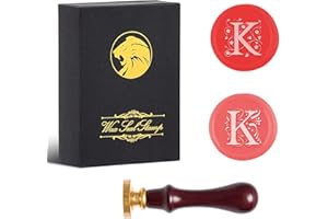 iTERYOU 2Pcs Letter K Wax Seal Stamp with Gift Box, A to Z Series Wax Stamp, Wax Seal Stamp Kit for Thanksgiving