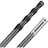 DOBEN Carbon Fiber Pool Pole, Professional Ultralight Pool Poles 3.7 to 12 FT, Telescoping Lightweight Pool Cleaning Pole, Heavy Duty Pool Pole for Skimmer Net, Brush, Vacuum Head 12FT