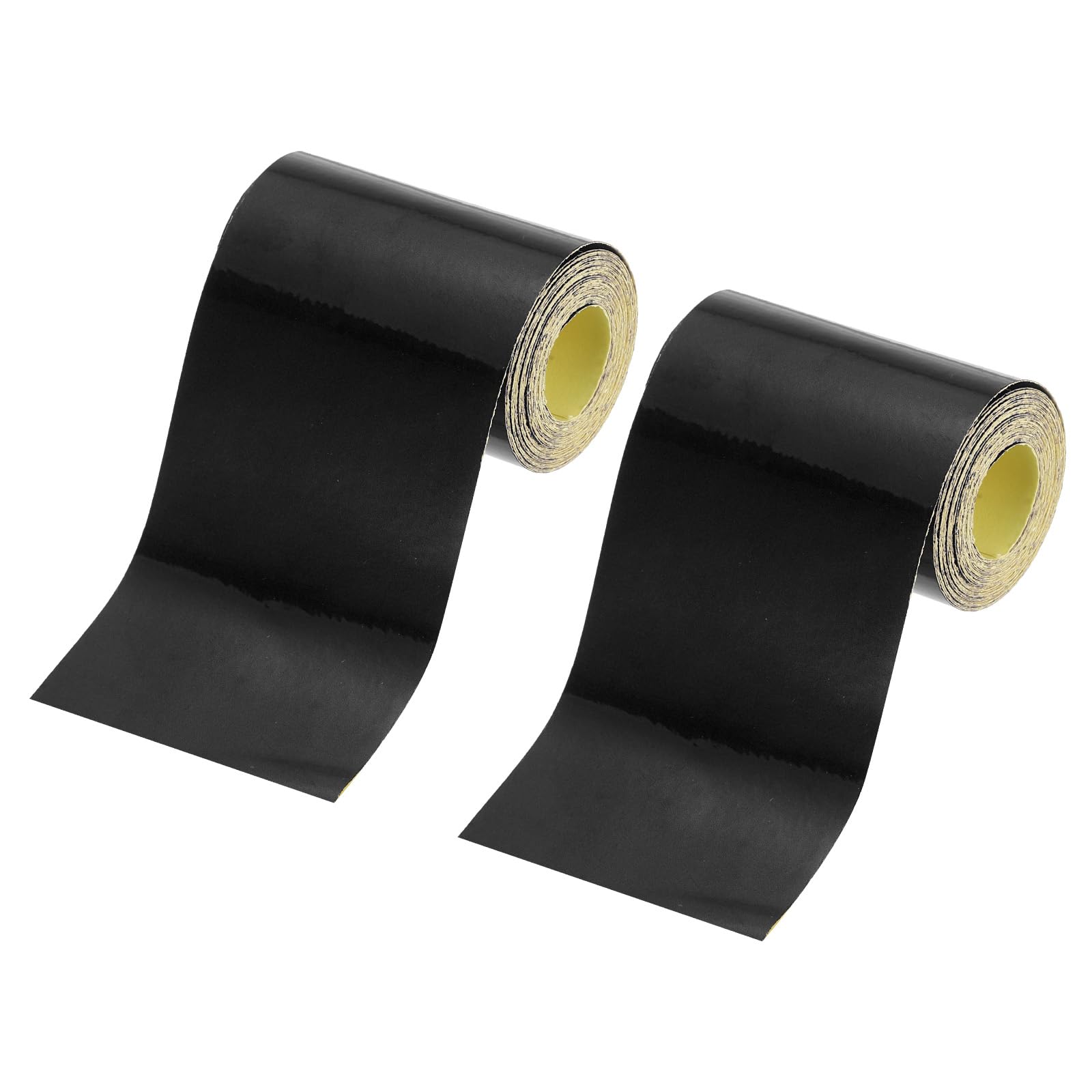 PATIKIL 2 Inch x 10 FT Reflective Tape, 2 Pack High Visibility Waterproof Conspicuity Outdoor Safety Warning Tape for Trailer Truck Car Bike, Black